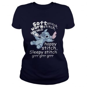Soft stitch warm stitch little ball of fur Happy stitch sleepy Ladies Tee