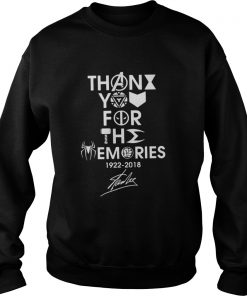 Stan Lee Thank You For The Memories 1922 2018 Sweatshirt