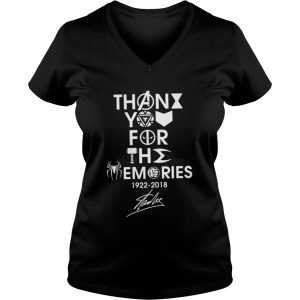 Stan Lee Thank You For The Memories 1922 2018 Vneck
