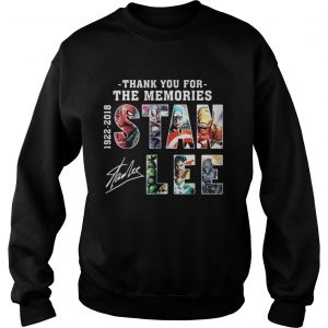 Stan Lee Thanks For Memories 1922-2018 Marvel Sweashirt