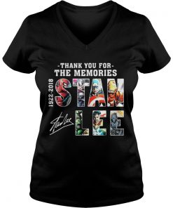 Stan Lee Thanks For Memories 1922-2018 Marvel Vneck