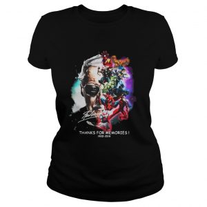 Stan Lee face thanks for memories Ladies Tee