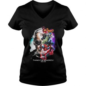 Stan Lee face thanks for memories Vneck