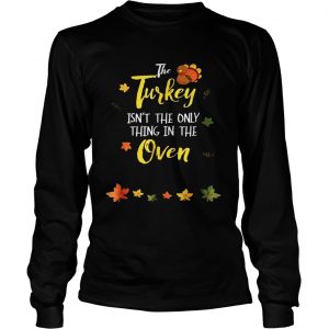 Thanksgiving Pregnancy Announcement Reveal Longsleeve Tee