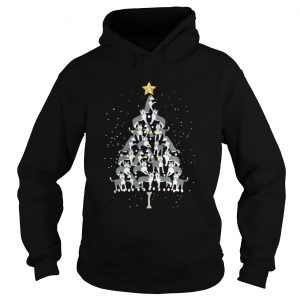 The Dog Husky Christmas Tree Hoodie