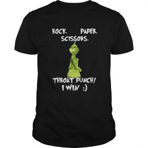 The Grinch Rock paper scissors throat punch I win Guys