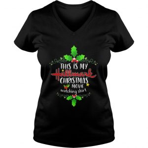 This is my Hallmark Christmas movie watching grapes fruit Christmas Vneck
