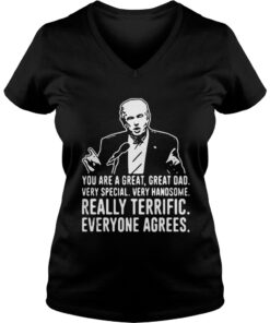 Trump talking you are a great great dad very special Vneck