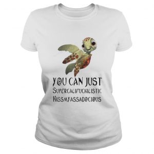 Turtle You Can Just Supercalifragilistic Kissmyassadocious Ladies Tee