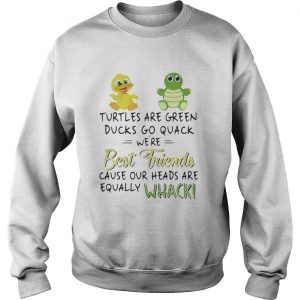Turtles are green Ducks go quack we’re best friends Sweatshirt