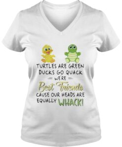 Turtles are green Ducks go quack we’re best friends Vneck