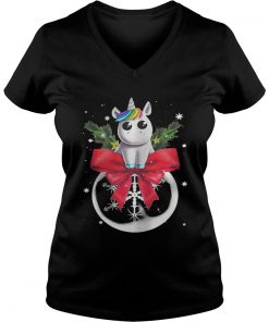 Unicorn Christmas Vneck