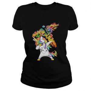 Unicorn Dabbing Nurse ladies Tee