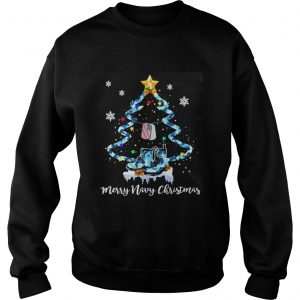 Veteran Merry Navy Christmas Tree Sweat Sweatshirt