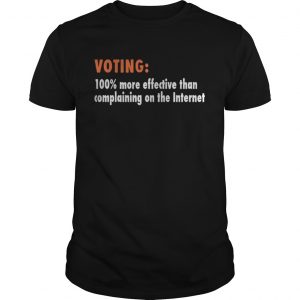 Voting 100% more effective than complaining on the Internet Guys