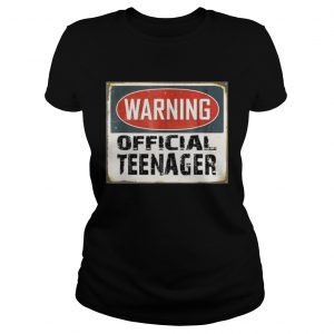 Warning Official Teenager T Shirt 13th Birthday Ladies Tee