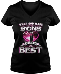When God made sons he gave me the best Vneck