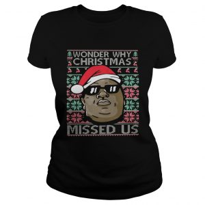 Wonder why christmas missed us Ladies Tee