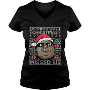 Wonder why christmas missed us Vneck