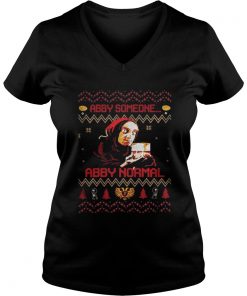 Young Frankenstein Abby someone Abby normal ugly christmas Vneck