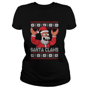 Zoidberg Santa Claws Christmas Ugly Ladies Tee