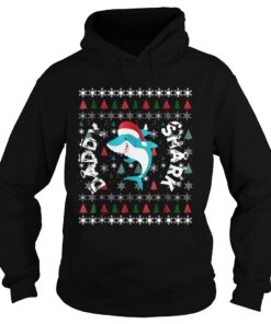 xmas shark daddy shark Hoodie