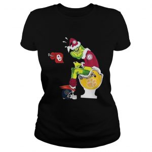 Alabama Crimson Tide Grinch santa toilet Ladies Tee