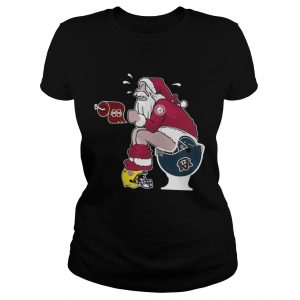 Alabama Santa toilet Michigan Wolverines Ladies Tee