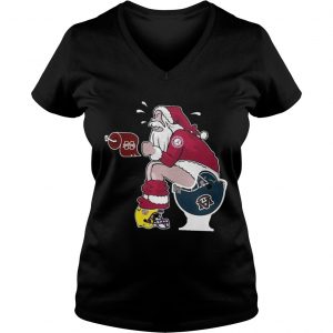 Alabama Santa toilet Michigan Wolverines VneckAlabama Santa toilet Michigan Wolverines Vneck
