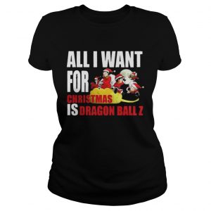 All I For Christmas Is Dragon Ball Z Ladies Tee