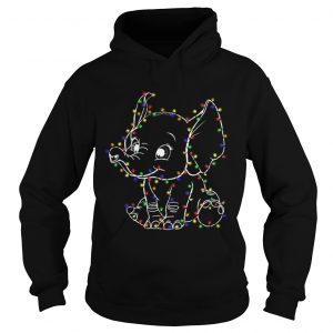 Baby Elephant led light Christmas Hoodie