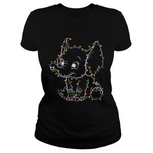 Baby Elephant led light Christmas Ladies Tee