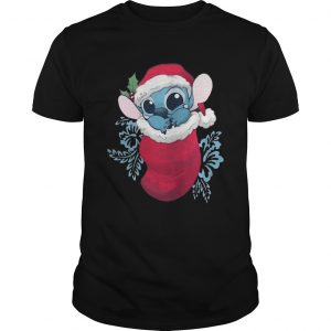 Baby Stitch in Christmas stocking Unisex Tee