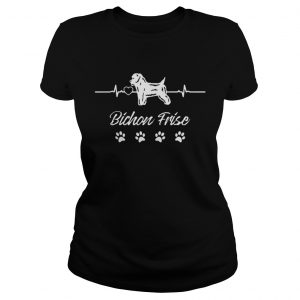 Bichon Frise Heartbeat Ladies Tee