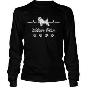 Bichon Frise Heartbeat Longsleeve Tee