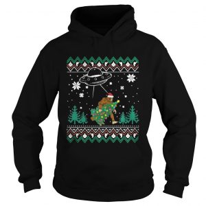 Bigfoot Christmas Tree Bigfoot Decoration Christmas Hoodie
