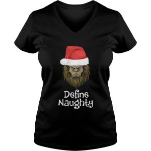 Bigfoot Santa define naughty Vneck
