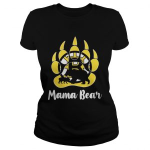 Boston Bruins Mama Bear Paw Ladies Tee