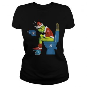 Boston Red Sox Grinch santa toilet Ladies Tee