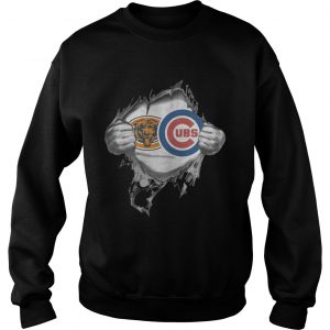 Chicago Bears and Chicago Cubs inside me Sweatshirt