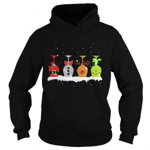 Christmas wine glasses Grinch Hoodie