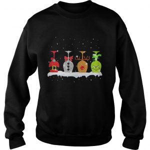 Christmas wine glasses Grinch Sweatshirt