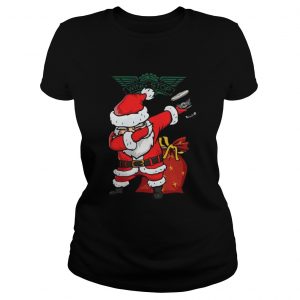 Dabbing Santa Claus Wing Stop Ladies Tee