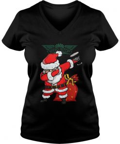 Dabbing Santa Claus Wing Stop Vneck