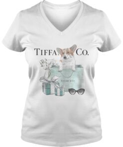 Dachshund Tiffany and CO Vneck