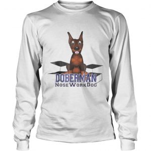 Doberman Nosework Dog Longsleeve Tee