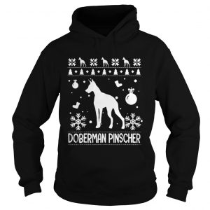 Doberman Pinscher Ugly Christmas Hoodie