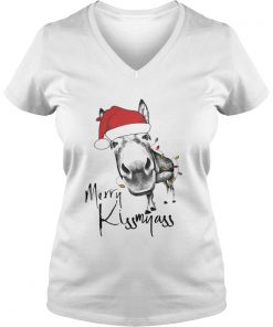 Donkey Merry Kiss My Ass Vneck