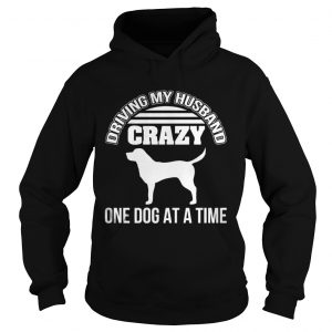 Driving my husband crazy one dog at a time Hoodie
