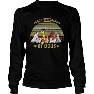 Easily Distracted By Dog Longsleeve Tee